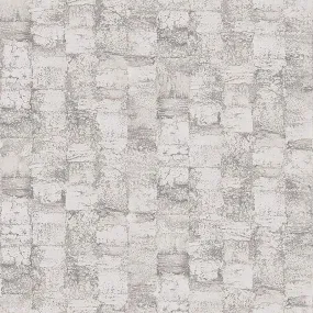 Abstract Textured Wallpaper in Cream/Grey