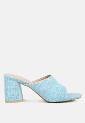 Addie Block Heel Slip On Sandals By Ruw