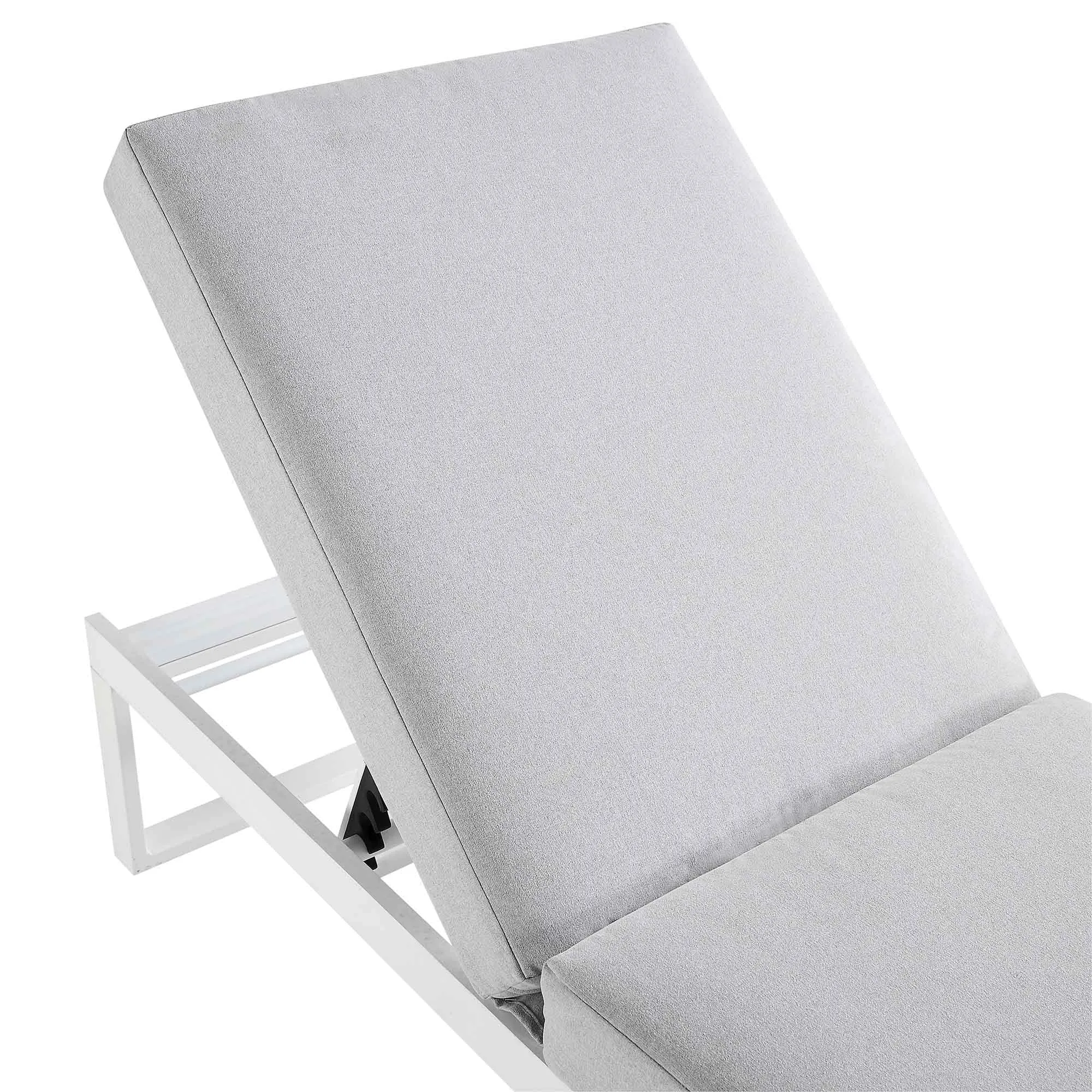 Albany Aluminium Sun Lounger, White