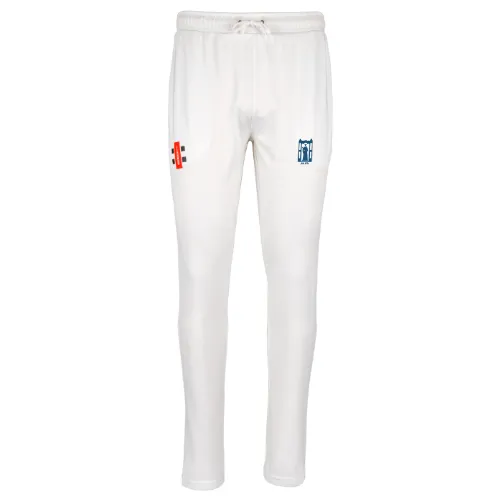 Amesbury CC Senior's Ivory Pro Performance Trousers - Match