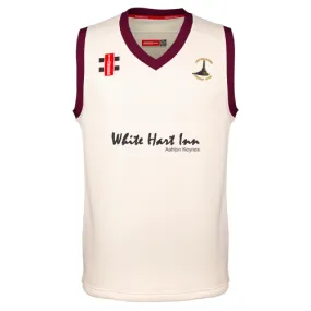 Ashton Keynes Cricket Club Junior's Ivory / Maroon Pro Performance Match Slipover