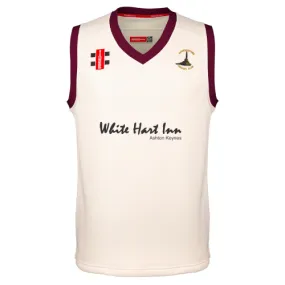 Ashton Keynes Cricket Club Senior's Ivory / Maroon Pro Performance Match Slipover