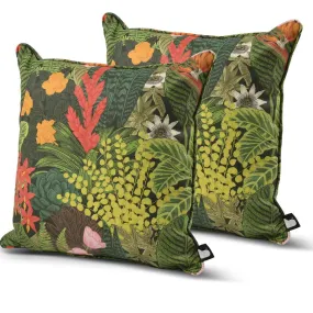 B Outdoor Cushion Twin Pack - Graphic Leaves