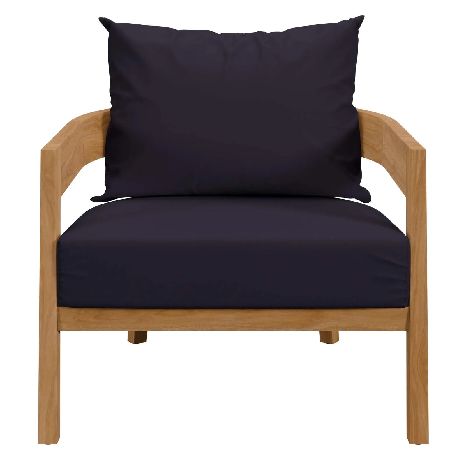 Brisbane Teak Wood Outdoor Patio Armchair by Modway