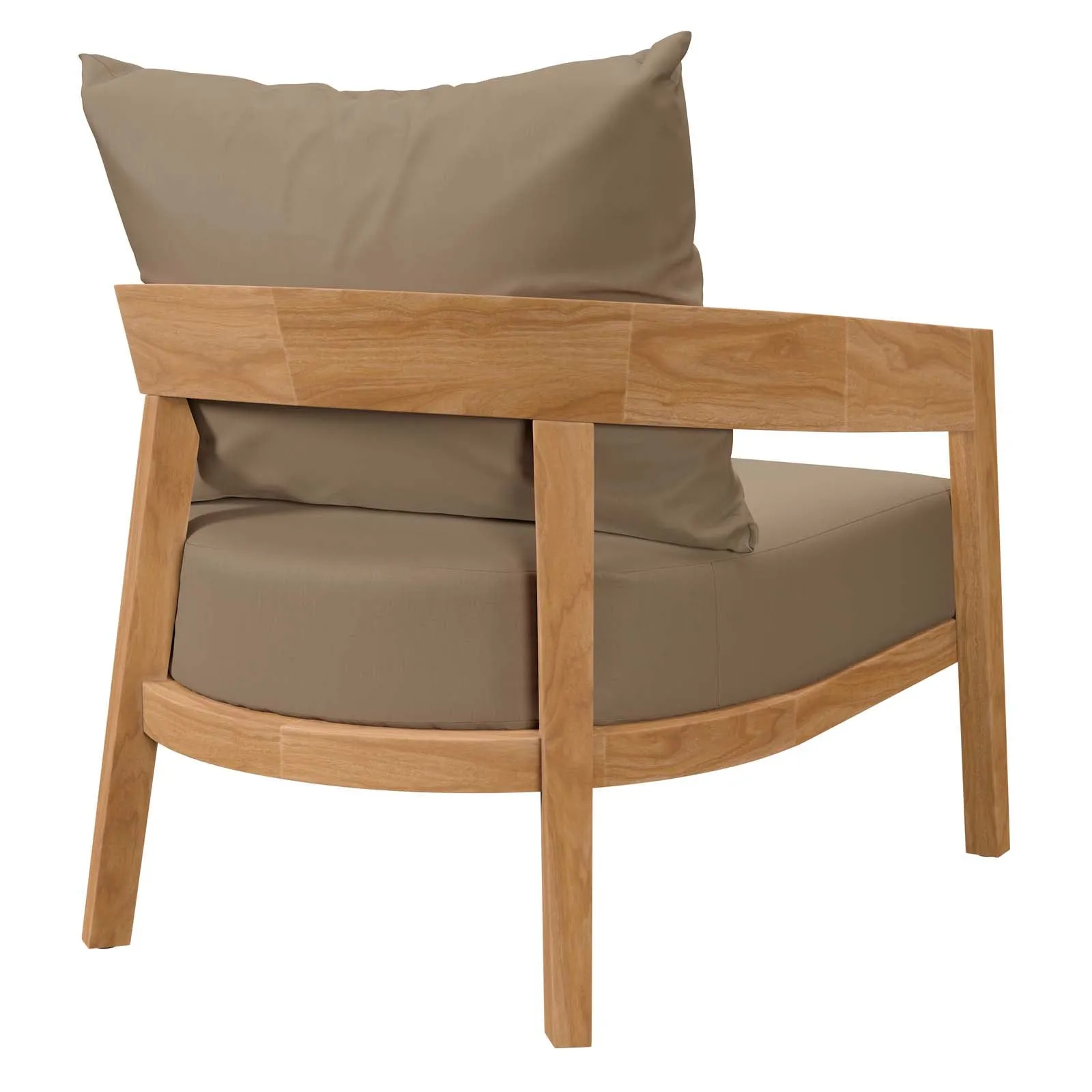 Brisbane Teak Wood Outdoor Patio Armchair by Modway