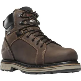 Danner Men's Steel Yard 6" Steel Toe WP Work Boot - Brown - 12531