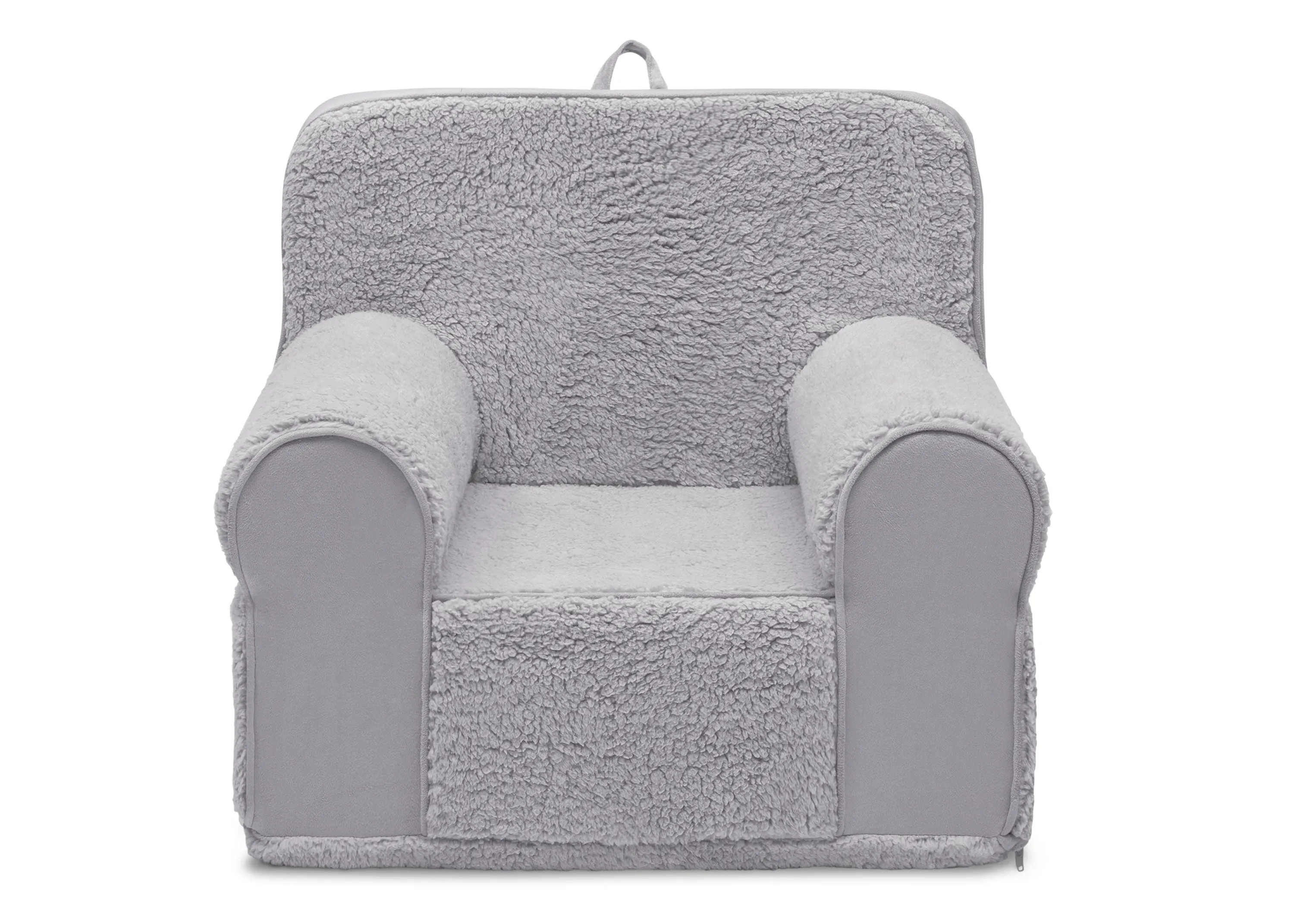 Deluxe Cozee Sherpa and Suede Chair for Kids