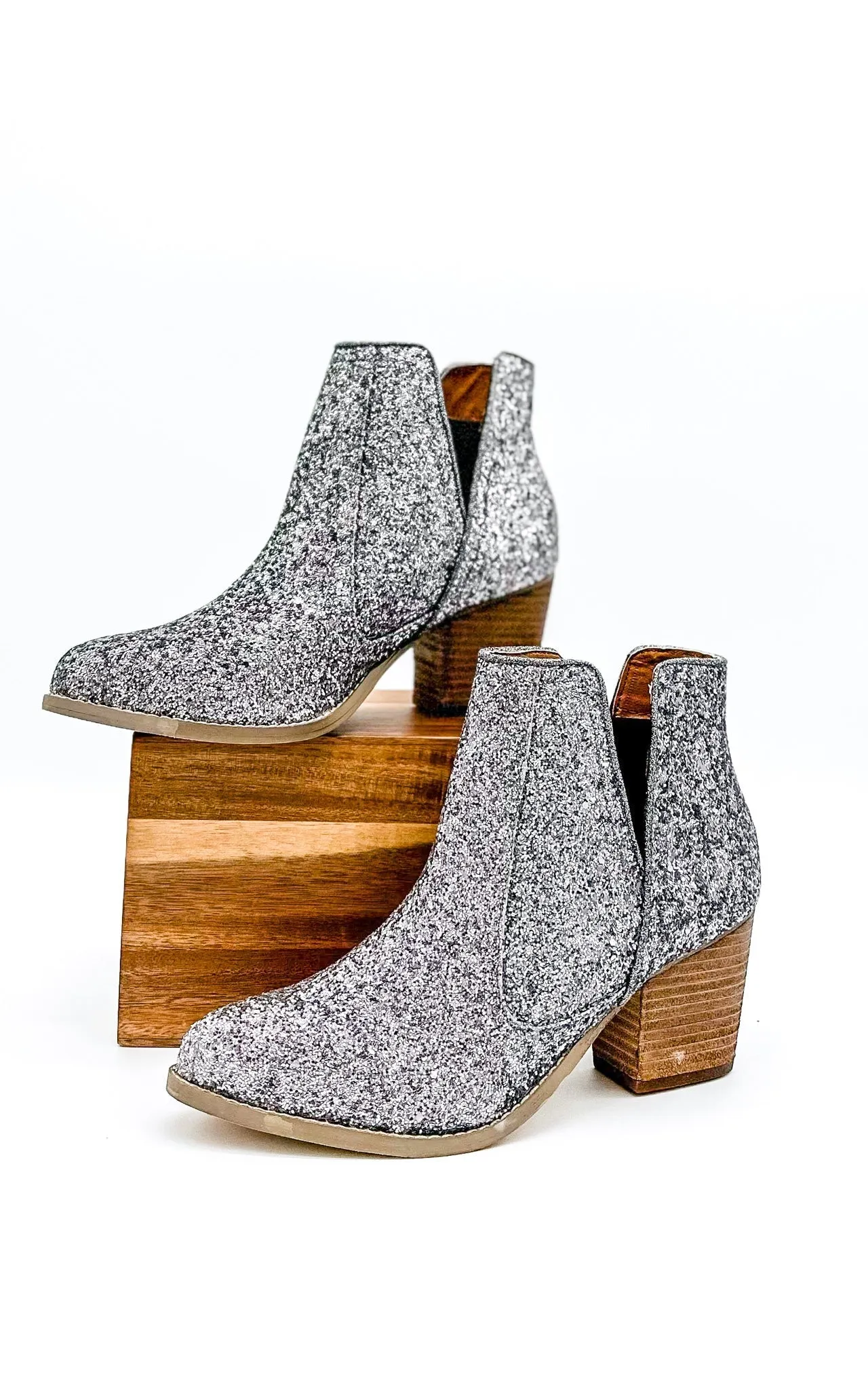 Fiera Booties in Pewter by Not Rated