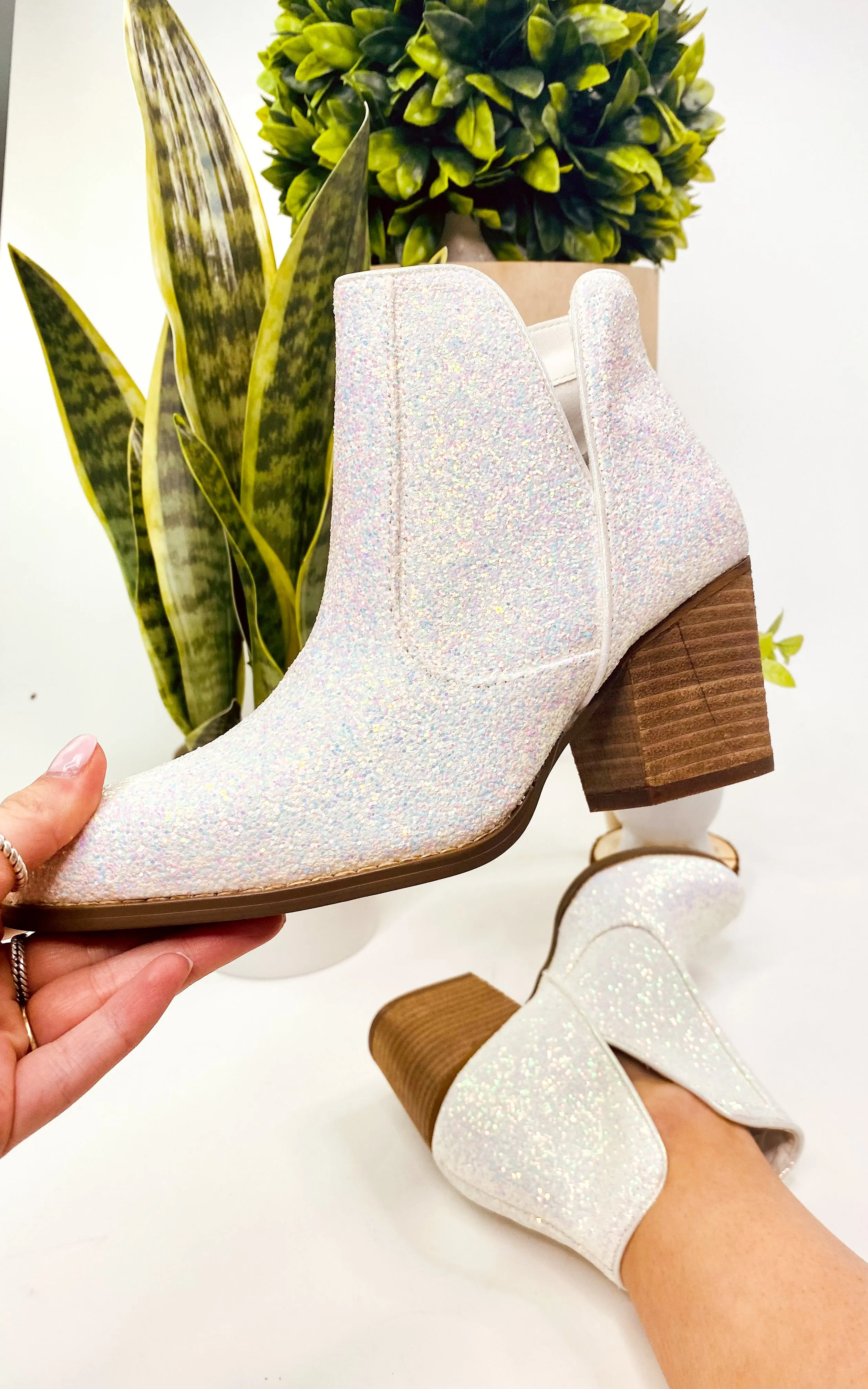 Fiera Booties in White by Not Rated