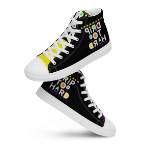 high top canvas shoes