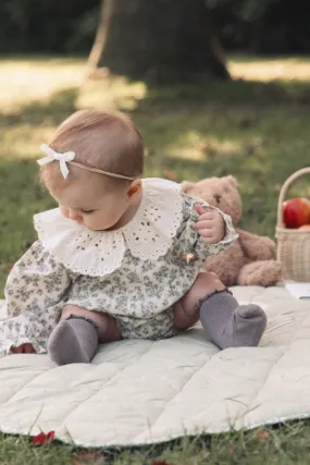 Ivory Velvet Bow Headband