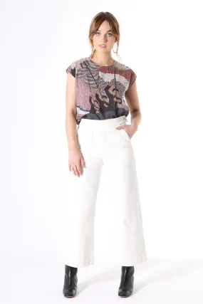 Peggy Fine Cord Pants Ivory