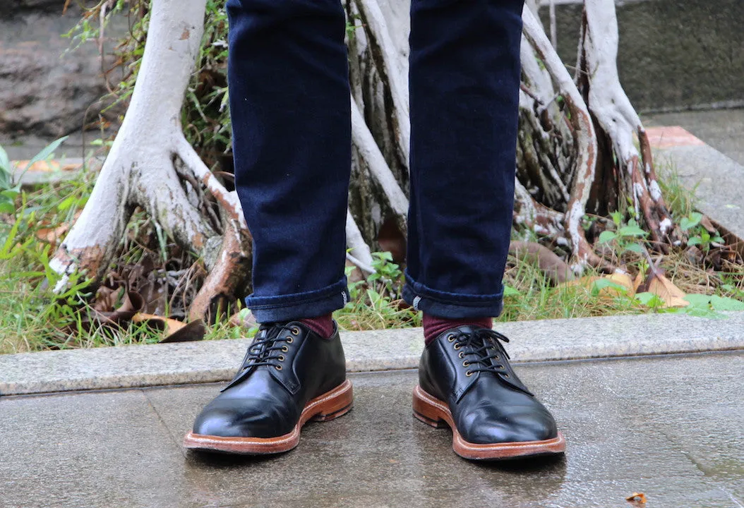 Plain Toe Black Calf