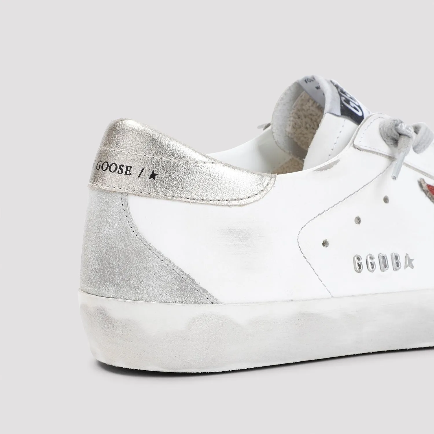 SNEAKERS SUPER STAR WHITE/RED/PLATINUM