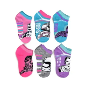 STAR WARS EPISODE VII CHARACTER SOCKS 6 PACK- TODDLER