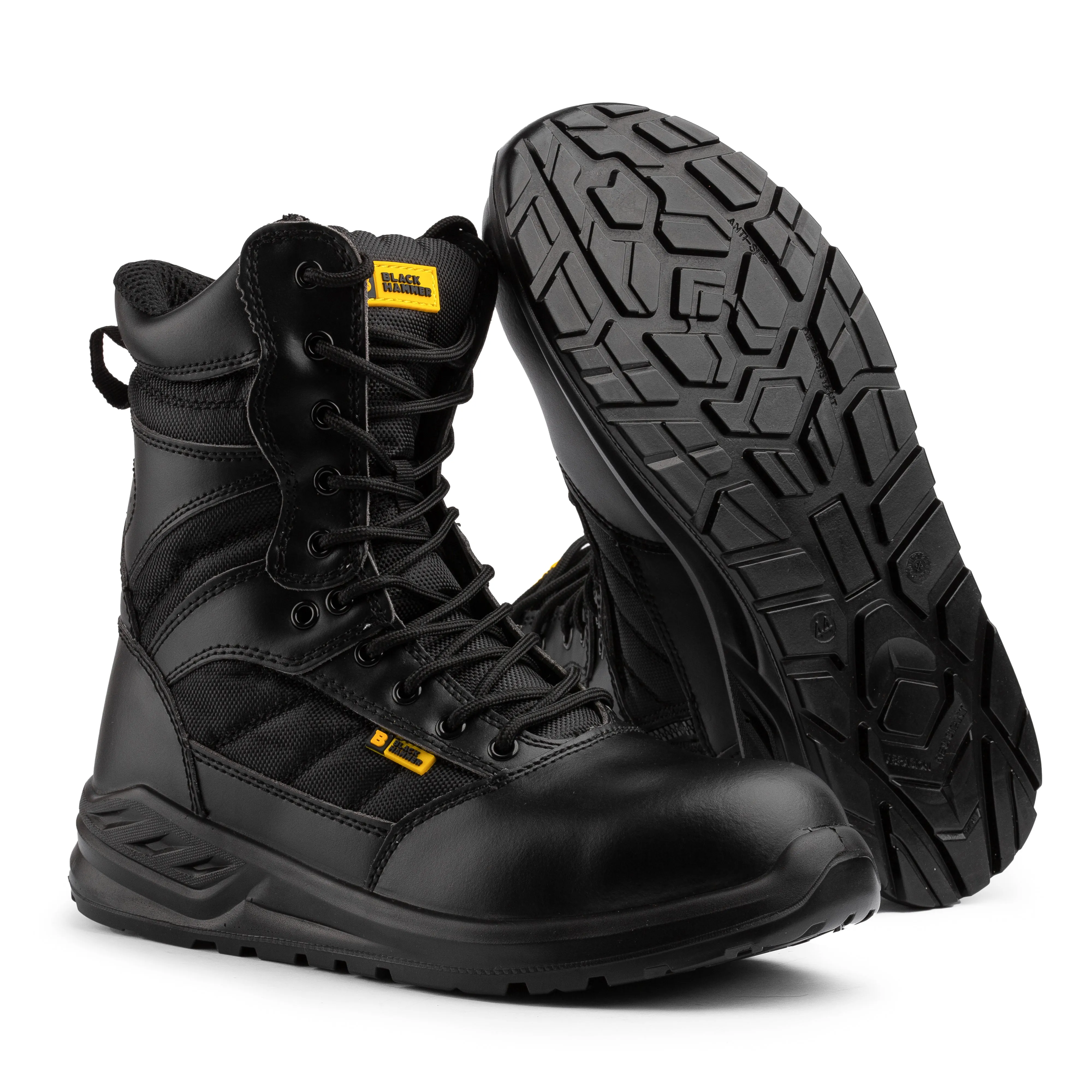 Warrior Military Genuine Leather Combat Boots for Men