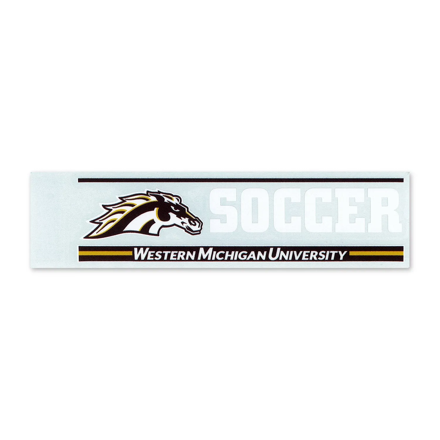 Western Michigan Soccer Bar Decal